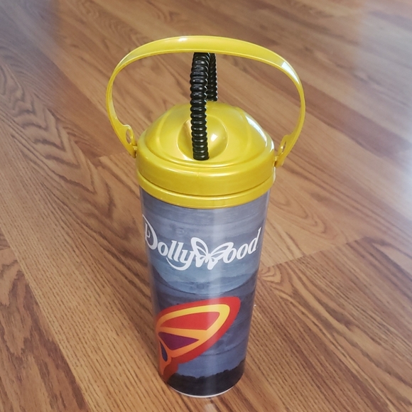 Dining Dollywood Refillable Souvenir Cup Tennessee Yellow Poshmark